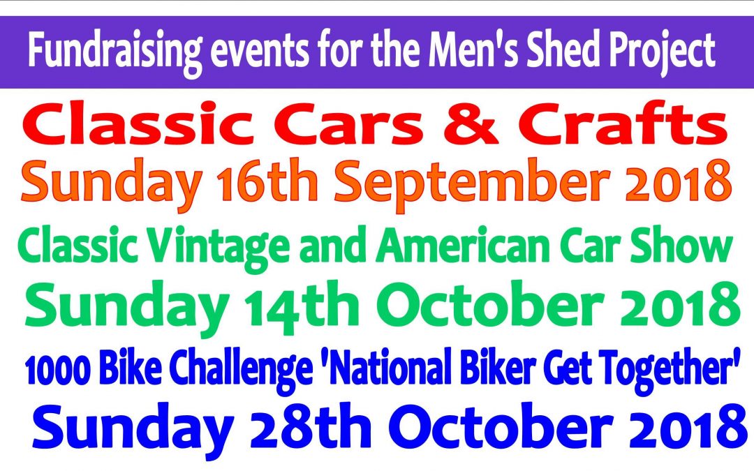 Men’s Shed fundraiser events