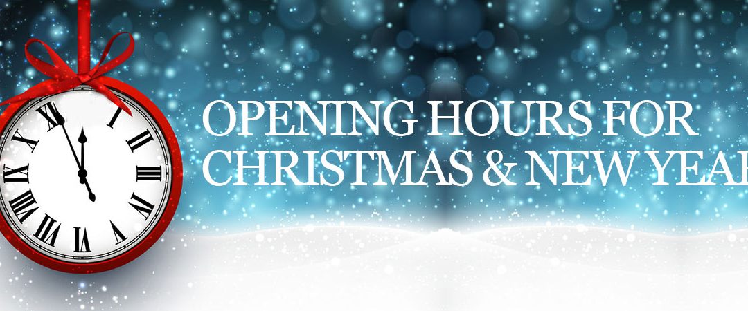 Christmas and New Year Opening Times