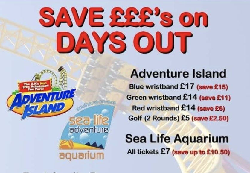 Adventure Island Tickets to raise funds for SLH Primary PTA Friends